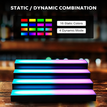 Load image into Gallery viewer, 4-Tier 20 Inch LED Display Shelf, Tabletop 16 Colors, Adjustable Light NEW
