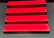 Load image into Gallery viewer, 4-Tier 20 Inch LED Display Shelf, Tabletop 16 Colors, Adjustable Light NEW
