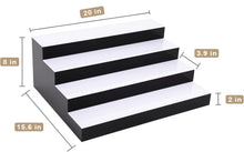 Load image into Gallery viewer, 4-Tier 20 Inch LED Display Shelf, Tabletop 16 Colors, Adjustable Light NEW
