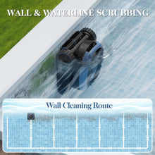 Load image into Gallery viewer, Robotic Pool Vacuum, 3-in-1 Cordless Pool Cleaner for Inground &amp; Above Ground Pools, Wall &amp; Waterline Cleaning, Smart Navigation, Self-Parking
