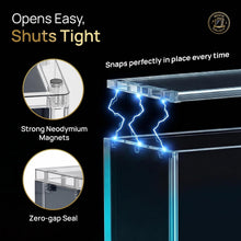 Load image into Gallery viewer, Pokemon Light Up LED Booster Box Display Case | LED Stand - 7 Colors - 99.7%+ UV Protection - Magnetic Lid - Premium Thick Acrylic - Fits Standard English Booster Boxes
