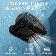 Load image into Gallery viewer, Robotic Pool Vacuum, 3-in-1 Cordless Pool Cleaner for Inground &amp; Above Ground Pools, Wall &amp; Waterline Cleaning, Smart Navigation, Self-Parking
