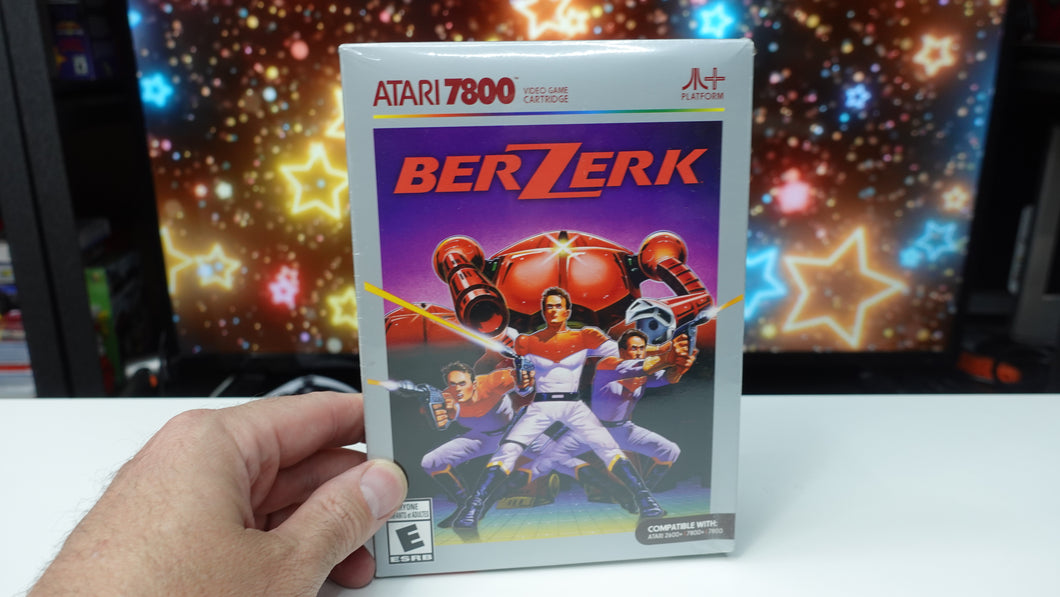 Atari 7800+ Berzerk Cartridge NEW