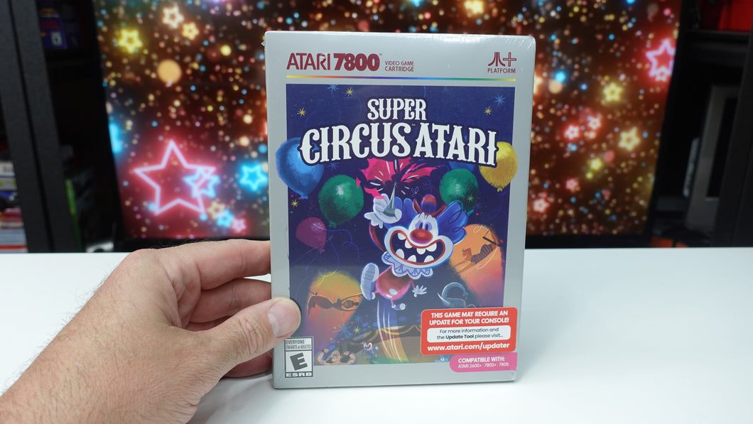 Atari 7800+ Super Circus Cartridge NEW