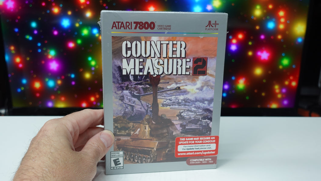 Atari 7800+ Counter Measure 2 Cartridge NEW