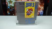 Load image into Gallery viewer, PSA Authenticated NES Super Mario Bros. 3 Charles Martinet Autograph Cartridge In Acrylic Case
