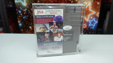 Load image into Gallery viewer, Authenticated Jeopardy NES Alex Trebek Autographed Cartridge In Acrylic Case
