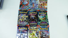 Load image into Gallery viewer, Pokemon TCG 9 Packs NEW Paradox Rift, Twilight Masquerade, Stellar Crown, Obsidian Flame
