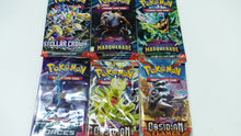 Load image into Gallery viewer, Pokemon TCG 9 Packs NEW Paradox Rift, Twilight Masquerade, Stellar Crown, Obsidian Flame
