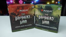 Load image into Gallery viewer, Magic The Gathering The Brothers War Pre-Release Kits Urza &amp; Mishra
