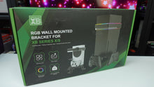 Load image into Gallery viewer, Wall Mount for Xbox Series X/S-Wall Mount Kit with 2 Controller Holder | Xbox series X/S Wall Mounted Bracket with1 Headset Stand &amp; RGB Light
