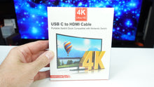 Load image into Gallery viewer, Portable HDMI Cable Replaces Switch 2 Dock for Nintendo Switch 1/OLED/2 NEW
