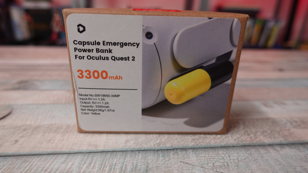 Oculus/META Quest 2 VR  Emergency Power Bank 3300 mAh