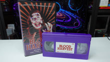 Load image into Gallery viewer, Blood Harvest VHS PURPLE Tape- Lunchmeat/Vinegar Syndrome Purple Limited Edition Of 50
