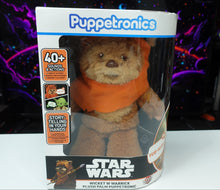 Load image into Gallery viewer, Wow! Stuff Star Wars Wicket Palm Puppetronic |Brought to Life in the Palm of Your Hand|Interactive Ewok Puppet with 40+ Sounds &amp; Actions | Realistic Movement | Officially Licensed Star Wars Toy
