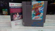 Load image into Gallery viewer, Super Mario Bros. 2 NES Charles Martinet Autograph Cartridge Authenticated
