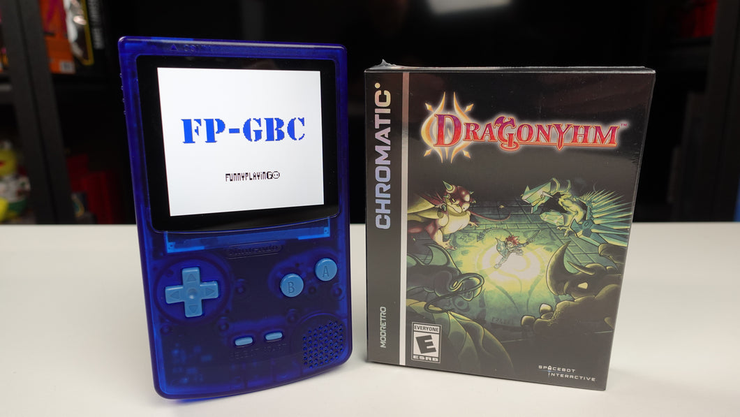 Game Boy Color FPGA Handheld + Dragonyhm Modretro Chromatic Cartridge NEW