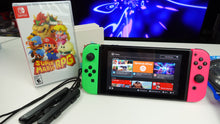 Load image into Gallery viewer, Nintendo Switch V1 Console With Animal Crossing Dock + Super Mario RPG NEW Bundle
