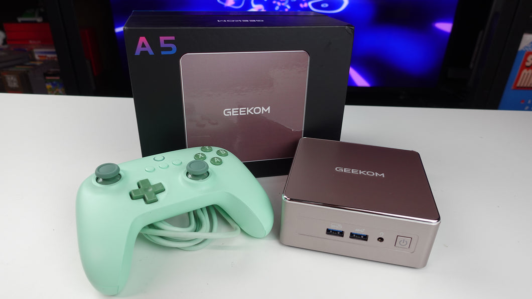 Emulation Mini PC GEEKOM A5 2025 Edition Ryzen 5 7430U, 16GB DDR4 & 512GB SSD