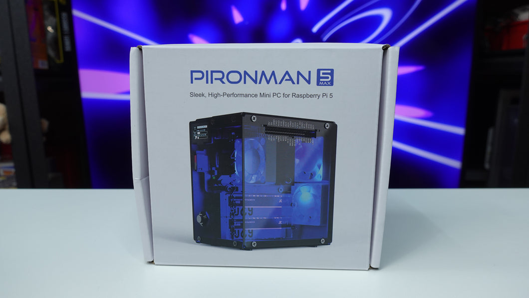 Pironman 5-MAX Dual NVMe M.2 SSD PCIe PC Case for Raspberry Pi 5 NEW