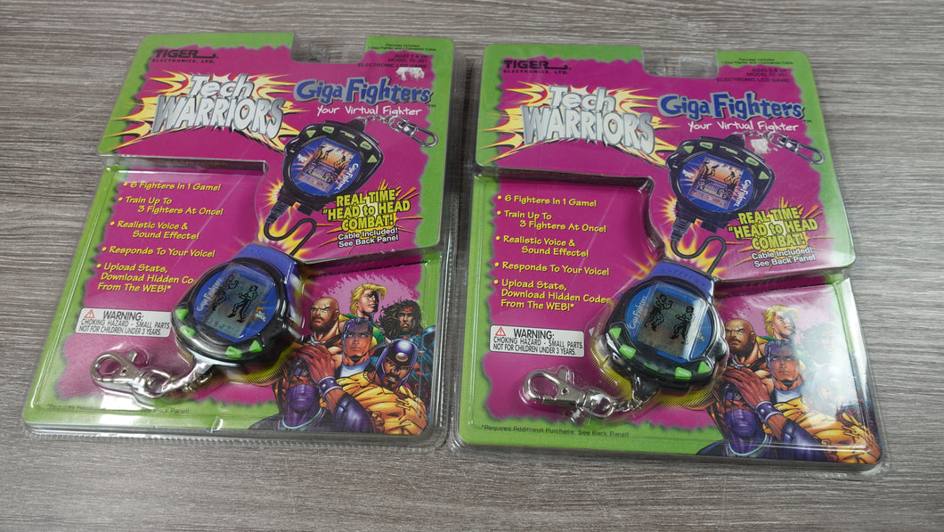 Giga Fighters Tiger Electronics Tech Warriors 2 pack NEW